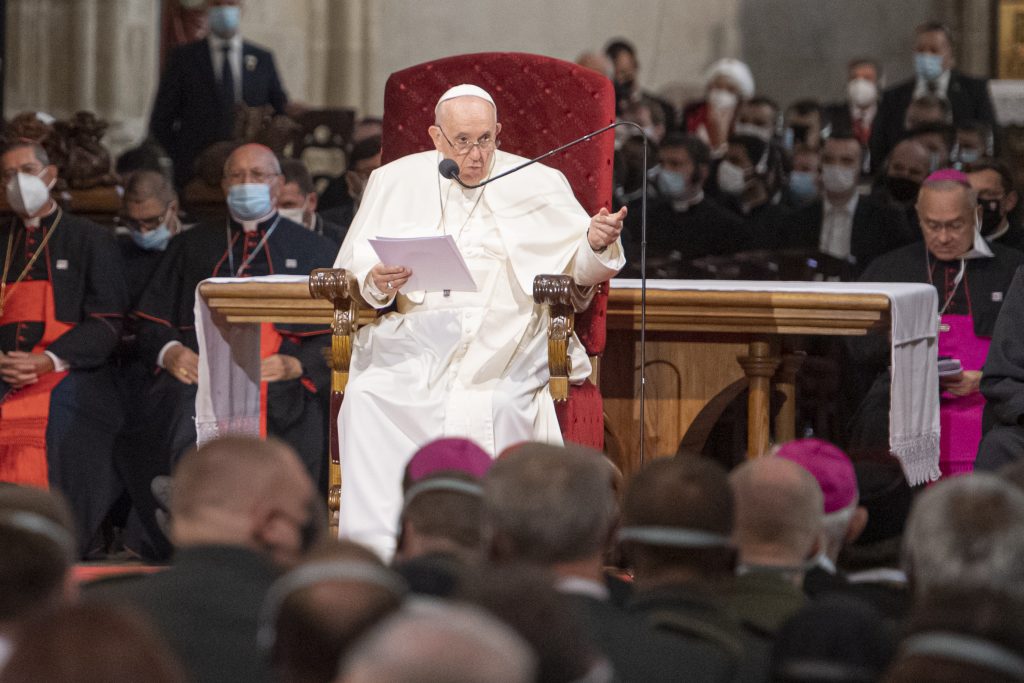 Pápežov príhovor v katedrále: Sloboda nie je automatickým výdobytkom, ktorý zostáva raz a navždy