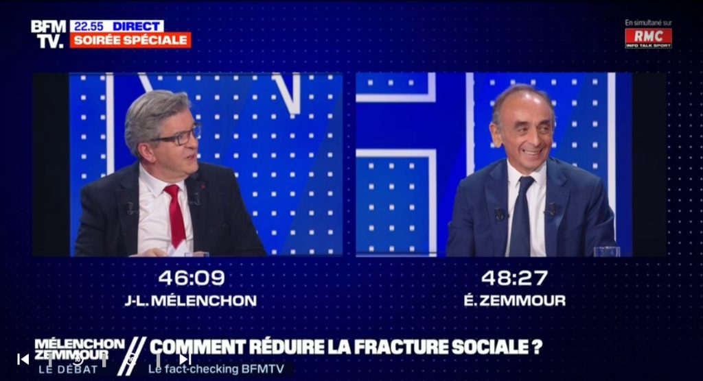 Zemmourov sen sa rozplýva, klesol pod dvojcifernú hranicu. Šancu využíva ľavicový revolucionár Mélenchon