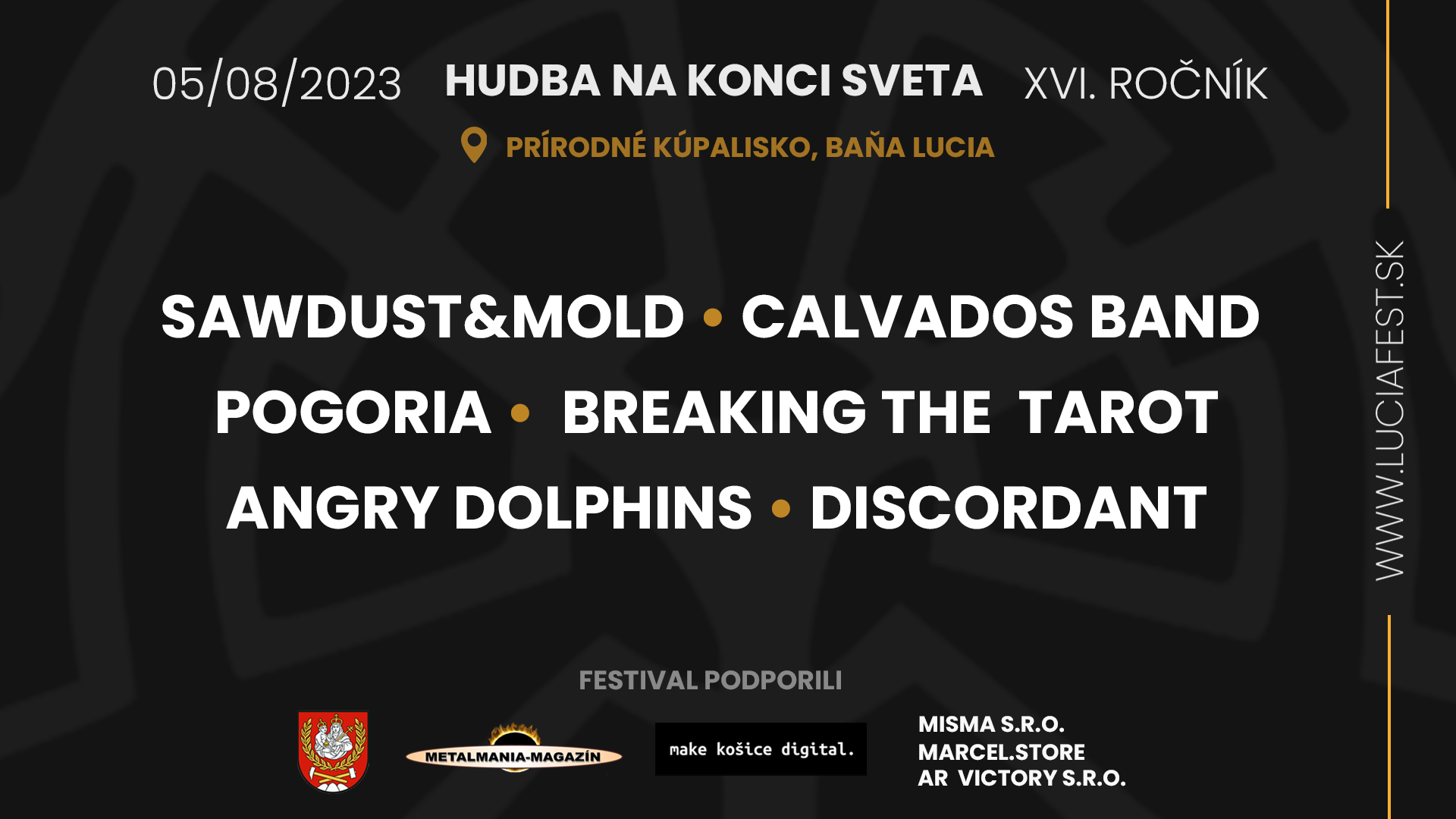 Už 16-ty ročník festivalu nazvaného Hudba na konci sveta sa bude konať túto sobotu