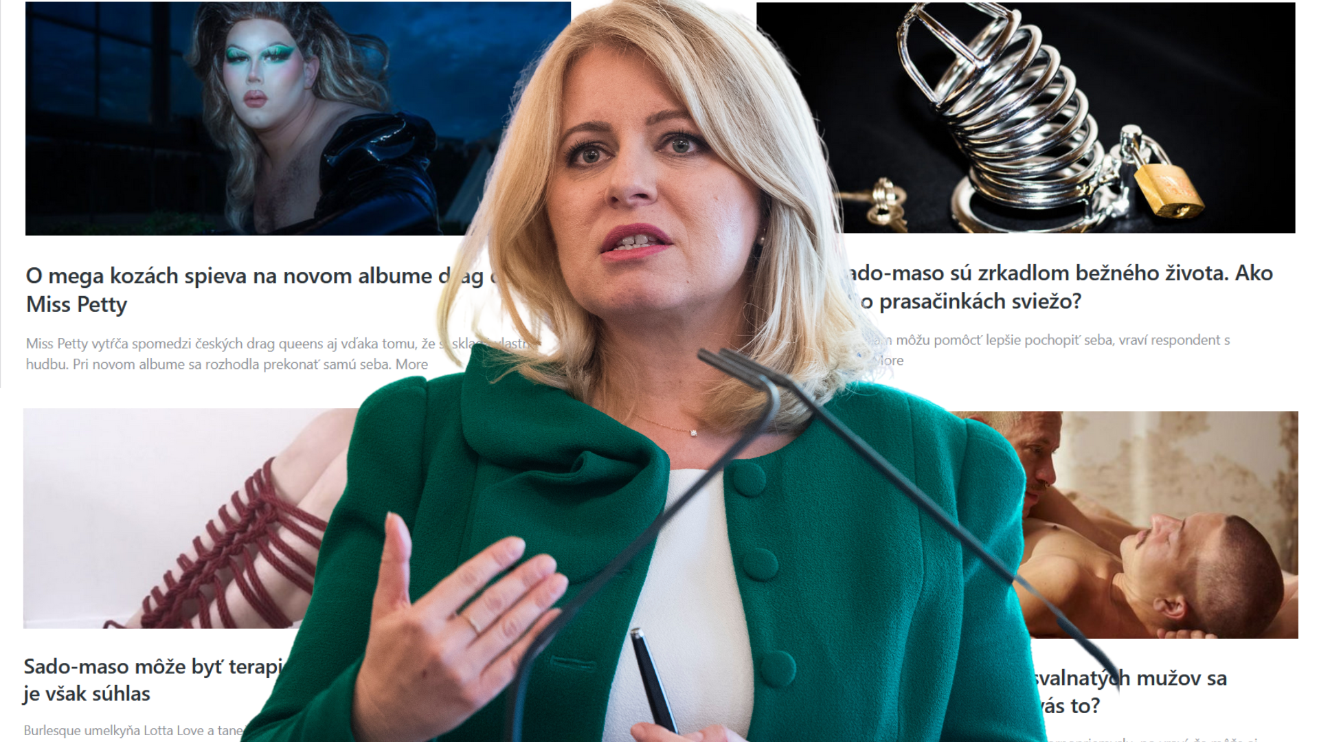 Čaputová poskytla rozhovor LGBT médiu, ktoré propaguje aj porno, fetiše a sadomaso