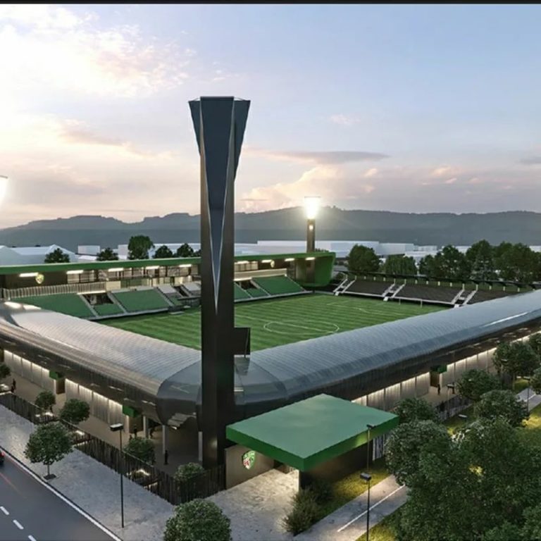 Vizualizácia novej Futbal Tatran Arény v Prešove. (Autor: Ing. arch. Ľ. Sakala)
