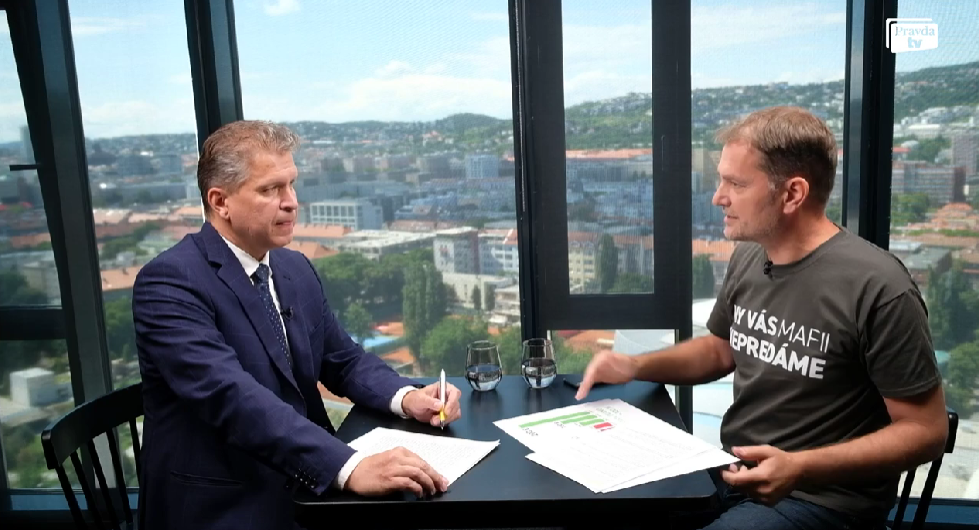 Matovič moderátorovi: Ste chrapúň a hanba vášho otca. Bielik: Chcel, aby som mu jednu natiahol