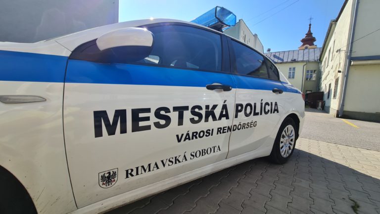 Súčasné vozidlo Mestskej polície Rimavská Sobota. Foto: Branislav Caban