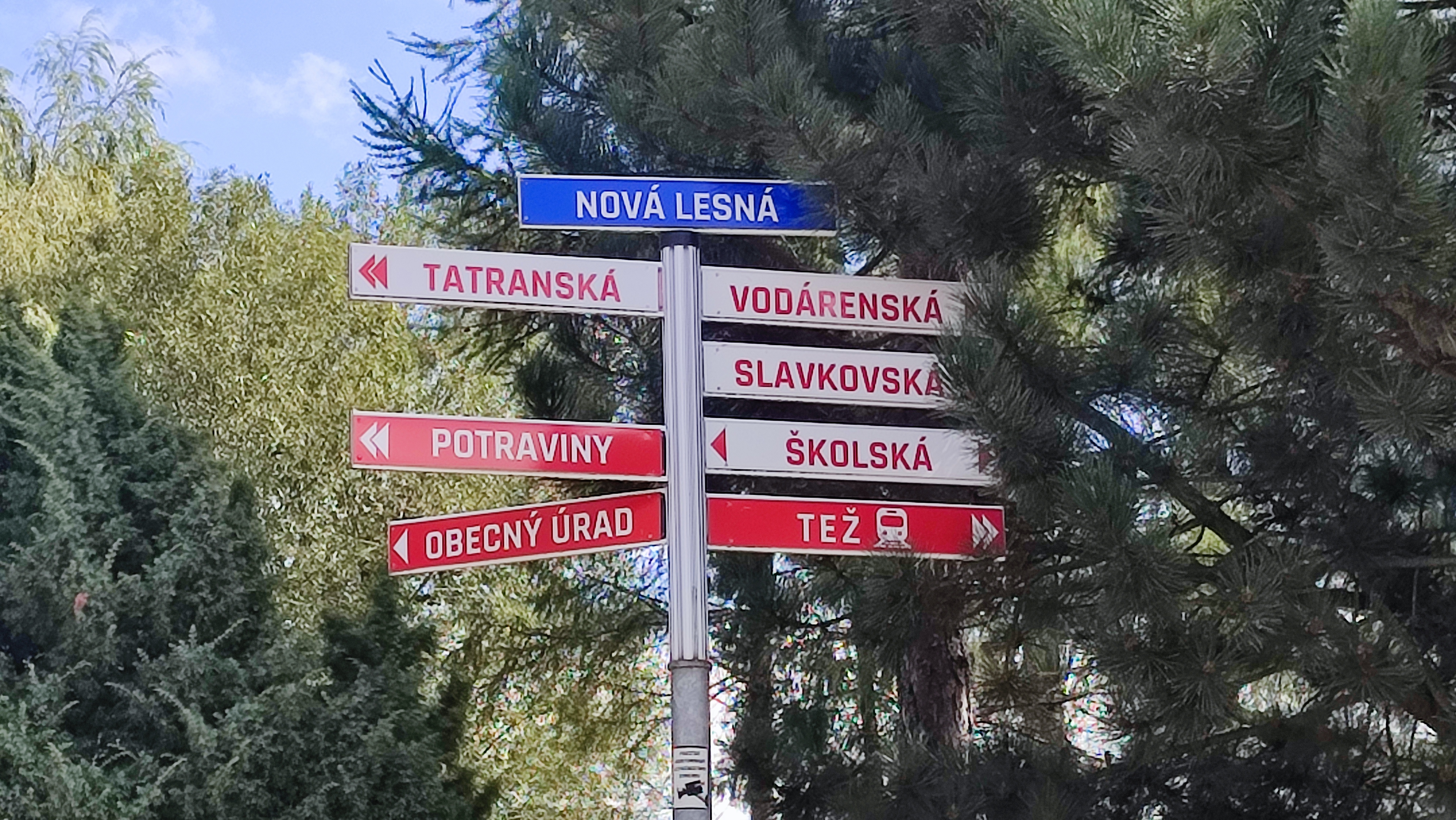 V Novej Lesnej roky používali neoficiálne názvy ulíc