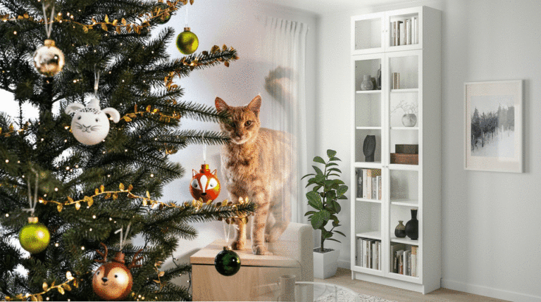 ikea reprofoto - z vianočného stromčeka knižnica