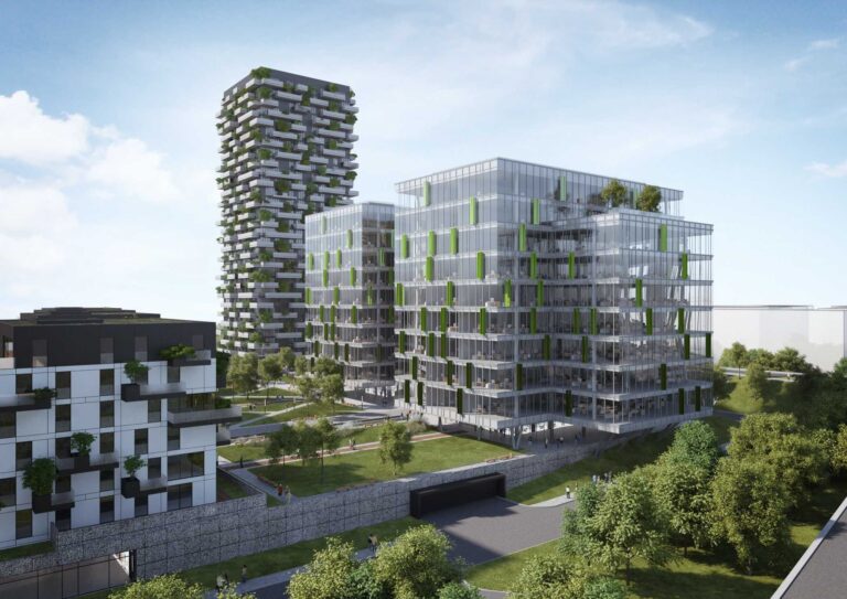 Na petržalskej strane Dunaja má vyrásť polyfunkčný projekt Green park od spoločnosti Grafobal Group Development.