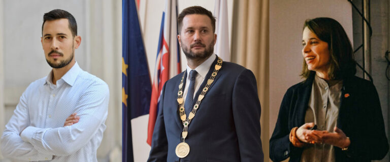 Ján Mazúr, Matúš Vallo a Petra Marko.