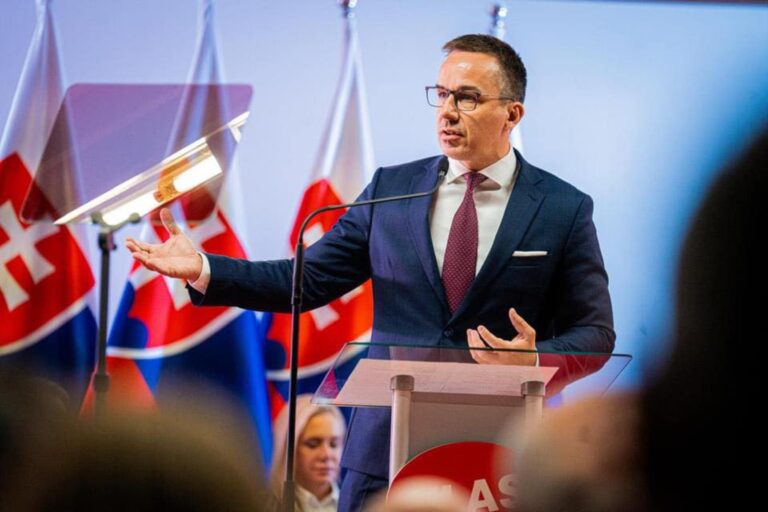 Minister práce Erik Tomáš (Hlas) na kongrese strany Hlas v Liptovskom Mikuláši v sobotu 19. októbra 2024. Foto: Hlas/FB